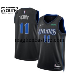 Maglia NBA Dallas Mavericks Personalizzate 2023-2024 Nike City Edition Swingman_(1) Nero - Bambino